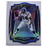 Randy Moss 2020 Panini Select Prizm Premier Level Die Cut #112 - Minnesota Vikings Football Card Randy Moss 2020 Panini Select Prizm Premier Level Die Cut #112 - Minnesota Vikings Football Card