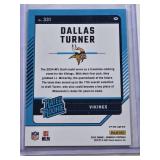 Dallas Turner Rookie 2024 Panini Prizm Pink #331 - Minnesota Vikings Football Card Dallas Turner Rookie 2024 Panini Prizm Pink #331 - Minnesota Vikings Football Card