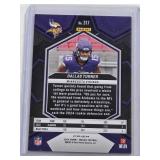 Dallas Turner Rookie 2024 Panini Pink Mosaic #317 - Minnesota Vikings Football Card Dallas Turner Rookie 2024 Panini Pink Mosaic #317 - Minnesota Vikings Football Card