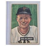 Bob Dillinger 1951 Bowman #63 - Pittsburgh Pirates Vintage Baseball Card Bob Dillinger 1951 Bowman #63 - Pittsburgh Pirates Vintage Baseball Card