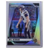 Will Reichard Rookie 2024 Panini Prizm Silver Holo #396 - Minnesota Vikings Football Card Will Reichard Rookie 2024 Panini Prizm Silver Holo #396 - Minnesota Vikings Football Card