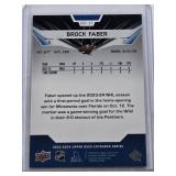 Brock Faber Rookie 2023-2024 Upper Deck Black Diamond #BD-37 - Minnesota Wild Hockey Card Brock Faber Rookie 2023-2024 Upper Deck Black Diamond #BD-37 - Minnesota Wild Hockey Card