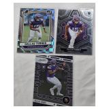 Lot of 3 Dallas Turner Football Rookie Cards Donruss The Rookies, Panini Mosaic, Absolute Football - Minnesota Vikings Lot of 3 Dallas Turner Football Rookie Cards Donruss The Rookies, Panini Mosaic, Absolute Football - Minnesota Vikings