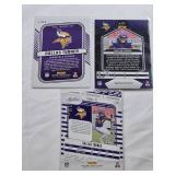 Lot of 3 Dallas Turner Football Rookie Cards Donruss The Rookies, Panini Mosaic, Absolute Football - Minnesota Vikings Lot of 3 Dallas Turner Football Rookie Cards Donruss The Rookies, Panini Mosaic, Absolute Football - Minnesota Vikings