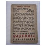 Howie Judson 1951 Bowman #123 - Chicago White Sox Vintage Baseball Card Howie Judson 1951 Bowman #123 - Chicago White Sox Vintage Baseball Card