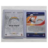 Lot of 2 Justin Herbert Rookie Cards Illusions and Rookie Wave - Los Angeles Chargers Football Cards Lot of 2 Justin Herbert Rookie Cards Illusions and Rookie Wave - Los Angeles Chargers Football Cards