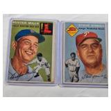 Lot of 2 Vintage Baseball Cards Featuring Buster Mills Topps 1954 #227 and Steve O Lot of 2 Vintage Baseball Cards Featuring Buster Mills Topps 1954 #227 and Steve O