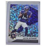 Justin Jefferson 2021 Panini Mosaic Prizm Disco SP #132 - Minnesota Vikings Football Card Justin Jefferson 2021 Panini Mosaic Prizm Disco SP #132 - Minnesota Vikings Football Card