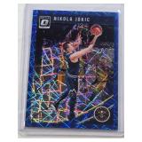 Nikola Jokic 2018-19 Panini Donruss Optic Blue Laser Prizm #100 - Denver Nuggets Basketball Card Nikola Jokic 2018-19 Panini Donruss Optic Blue Laser Prizm #100 - Denver Nuggets Basketball Card