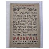 Fred Hutchinson 1951 Bowman #141 - Detroit Tigers Vintage Baseball Card Fred Hutchinson 1951 Bowman #141 - Detroit Tigers Vintage Baseball Card