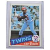 Kirby Puckett Rookie 1985 Topps #536 - Minnesota Twins Baseball Card Vintage Kirby Puckett Rookie 1985 Topps #536 - Minnesota Twins Baseball Card Vintage