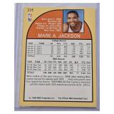 Mark Jackson 1990 NBA Hoops #205 with Menendez Brothers in the Background - New York Knicks Basketball Card Mark Jackson 1990 NBA Hoops #205 with Menendez Brothers in the Background - New York Knicks Basketball Card