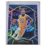 LeBron James 2020-21 Panini Select Blue Prizm #23 - Los Angeles Lakers Basketball Card LeBron James 2020-21 Panini Select Blue Prizm #23 - Los Angeles Lakers Basketball Card