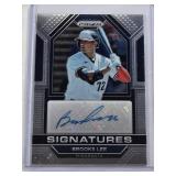 Brooks Lee Rookie Auto 2023 Panini Prizm #SIG-BL - Minnesota Baseball Card Brooks Lee Rookie Auto 2023 Panini Prizm #SIG-BL - Minnesota Baseball Card