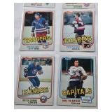 Lot of 18 1981-82 Vintage Hockey Cards Featuring Players Like Paul Gardner, Ken Morrow, and Butch Goring Lot of 18 1981-82 Vintage Hockey Cards Featuring Players Like Paul Gardner, Ken Morrow, and Butch Goring