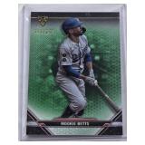 Mookie Betts 2021 Topps Triple Threads Green Emerald #23 and Numbered 258/259 - Los Angeles Dodgers Baseball Card Mookie Betts 2021 Topps Triple Threads Green Emerald #23 and Numbered 258/259 - Los Angeles Dodgers Baseball Card