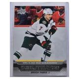 Brock Faber 2023-24 Upper Deck Debut Dates #DD-15 - Minnesota Wild Hockey Card Brock Faber 2023-24 Upper Deck Debut Dates #DD-15 - Minnesota Wild Hockey Card