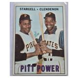 Willie Stargell & Donn Clendenon Pitt Power 1967 Topps #266 - Pittsburgh Pirates Vintage Baseball Card Willie Stargell & Donn Clendenon Pitt Power 1967 Topps #266 - Pittsburgh Pirates Vintage Baseball Card