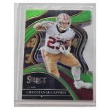 Christian McCaffrey 2023 Panini Select Green Die Cut SP Prizm #285 and Numbered 419/499 - San Francisco 49ers Football Card Christian McCaffrey 2023 Panini Select Green Die Cut SP Prizm #285 and Numbered 419/499 - San Francisco 49ers Football Card