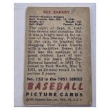 Rex Barney 1951 Bowman #153 - Brooklyn Dodgers Vintage Baseball Card Rex Barney 1951 Bowman #153 - Brooklyn Dodgers Vintage Baseball Card