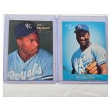 Lot of 2 Bo Jackson 1989 Cards - Kansas City Royals Baseball Cards Lot of 2 Bo Jackson 1989 Cards - Kansas City Royals Baseball Cards