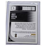 Joey Votto 2018 Panini Donruss Dominator #D3 and Numbered 174/199 - Cincinnati Reds Baseball Card Joey Votto 2018 Panini Donruss Dominator #D3 and Numbered 174/199 - Cincinnati Reds Baseball Card