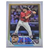 Matt Wallner Rookie 2023 Topps Gold Foil #448 - Minnesota Twins Baseball Card Matt Wallner Rookie 2023 Topps Gold Foil #448 - Minnesota Twins Baseball Card