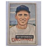 Ken Raffensberger 1951 Bowman #48 - Cincinnati Reds Vintage Baseball Card Ken Raffensberger 1951 Bowman #48 - Cincinnati Reds Vintage Baseball Card