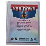 Connor Bedard Rookie 2023-24 Upper Deck Bar Down Allure Insert #BD-10 - Chicago Blackhawks Hockey Card Connor Bedard Rookie 2023-24 Upper Deck Bar Down Allure Insert #BD-10 - Chicago Blackhawks Hockey Card
