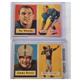 Lot of 2 Vingate 1952 Topps Football Cards Featuring Ray Wietecha #122 and Jimmy Harris #135 Lot of 2 Vingate 1952 Topps Football Cards Featuring Ray Wietecha #122 and Jimmy Harris #135