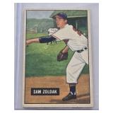 Sam Zoldak 1951 Bowman #114 - Philadelphia Athletics Vintage Baseball Card Sam Zoldak 1951 Bowman #114 - Philadelphia Athletics Vintage Baseball Card