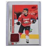 Connor Bedard Rookie 2023 Upper Deck #8 - Team Canada Juniors Hockey Card Connor Bedard Rookie 2023 Upper Deck #8 - Team Canada Juniors Hockey Card