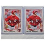 Lot of 2 Bryce Harper Rookie Cup Cards Lot of 2 Bryce Harper Rookie Cup Cards