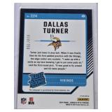 Dallas Turner Rookie Auto 2024 Panini Donruss Optic Prizm Refractor #224 and Numbered 30/150 - Minnesota Vikings Football Card Dallas Turner Rookie Auto 2024 Panini Donruss Optic Prizm Refractor #224 and Numbered 30/150 - Minnesota Vikings Football Card