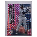 Ken Griffey Jr. 2021 Panini Mosaic Pink Prizm #ATG7 - Seattle Mariners Baseball Card Ken Griffey Jr. 2021 Panini Mosaic Pink Prizm #ATG7 - Seattle Mariners Baseball Card