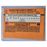 Ken Griffey Jr. Rookie 1988 Donruss Rated Rookie #33 - Seattle Mariners Baseball Card Ken Griffey Jr. Rookie 1988 Donruss Rated Rookie #33 - Seattle Mariners Baseball Card