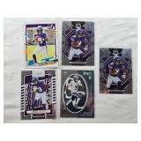 Lot of 5 Jordan Addison Rookie Cards - Minnesota Vikings Football Cards Lot of 5 Jordan Addison Rookie Cards - Minnesota Vikings Football Cards