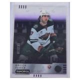 Brock Faber Acetate Rookie 2023-24 Upper Deck Synergy Cranked Up! #CR-BF and Numbered 013/199 - Minnesota Wild Hockey Card Brock Faber Acetate Rookie 2023-24 Upper Deck Synergy Cranked Up! #CR-BF and Numbered 013/199 - Minnesota Wild Hockey Card