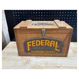 Federal Ammunition Wood Box with 20 Gauge and .410 Empties Federal Ammunition Wood Box with 20 Gauge and .410 Empties