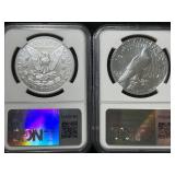 2023 PEACE AND MORGAN DOLLARS NGC MS70 FIRST DAY ISSUES