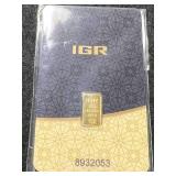.5 GRAMS .999 FINE GOLD IGR BAR
