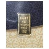 .5 GRAMS .999 FINE GOLD IGR BAR