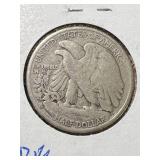 1937-S US WALKING LIBERTY HALF DOLLAR