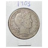 1903 US BARBER HALF DOLLAR