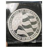 1 TROY OZ .999 FINE SILVER ARMY ROUND