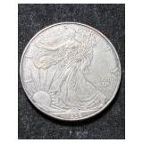 1996 AMERICAN SILVER EAGLE 1 TROY OZ .999 FINE SILVER