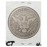 1912-S US BARBER HALF DOLLAR VG+