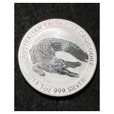 2014 AUSTRALIAN CROCODILE 1 TROY OZ .999 FINE SILVER