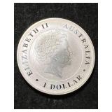2014 AUSTRALIAN CROCODILE 1 TROY OZ .999 FINE SILVER