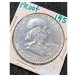 1957 US PROOF FRANKLIN HALF DOLLAR